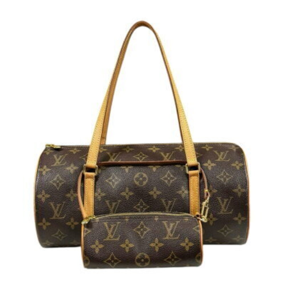 Louis Vuitton Papillon Monogram Handbag Canvas Brown